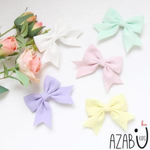 [아자브키즈] 레이 리본 핀 여아 아동 헤어 악세사리