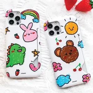 엠픽 크레용 카드슬림 폰케이스 무광 귀여운 갤럭시S