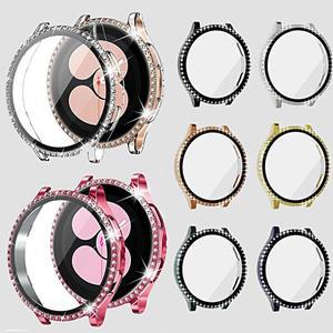 갤럭시 워치 7 6 강화유리 일체형 큐빅 범퍼 글리터 하드 케이스 풀커버 40mm 44mm 커버