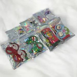 (10x15 100P) 홀로그램 지퍼백/포장/지퍼팩/봉투/화이트데이/자비츠/소품/굿즈/비닐/간식/선물/포장지/사탕