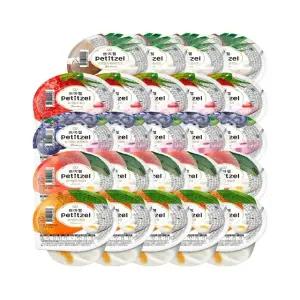 쁘띠첼 요거트맛 푸딩 과일젤리 210g x24개 (밀감x5개+복숭아x5개+블루베리x5개+딸기x5개+화이트코코x4개)