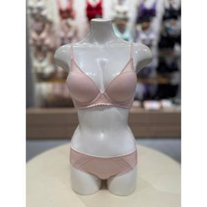 [트라이엄프](강남점)베이지 딥브이 컵 몰드 브래지어 햄팬티 세트(TEWBR271TEWBP271BE)