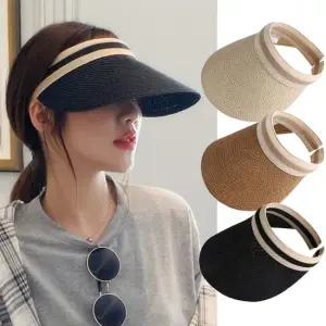 엔비 [2개세트] 비치 썬캡 여름 휴양지 라탄 밀짚 모자 2개세트