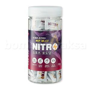 국내 생산 니트로 스포츠 포도당 캔디 100정 저혈당 무설탕 사탕 낱개포장