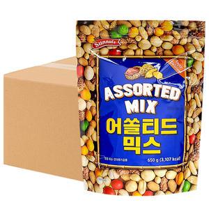 썬넛트 어쏠티드믹스 (650g x 12개) 1box
