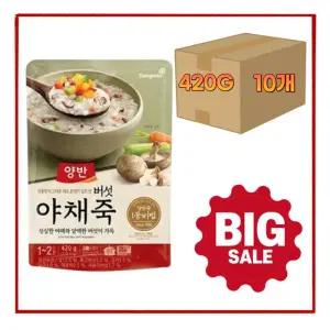 동원 양반 버섯 야채죽 420g x 10개