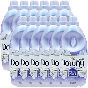 다우니 7일간 피어나는향수 고농축유연제 화이트머스크 1L 12개