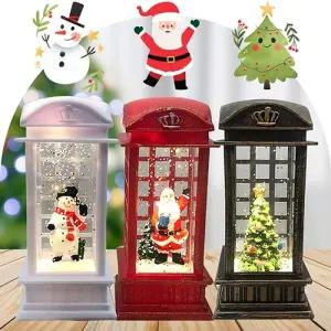 MC 스노우볼 램프 랜덤 배송/워터볼/LED/마법의성/허수아비/만들기/공중전화/크리스마스/오르골/스타볼/3종