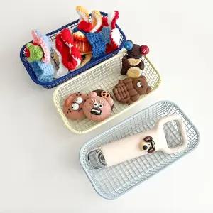 철제 수납 바구니/미니/바스켓/다용도/정리함/수납함/소품/문구류/아이방/장난감/박스/가정용/인테리어용