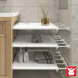 틈새 압축봉선반 길이조절 베란다 신발장 다용도실 수