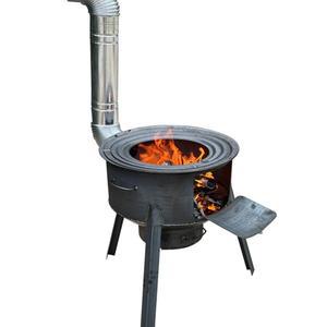 옛날 난로 화덕 캠핑용 가마솥 바베큐 불멍 야외 아궁이 화로대