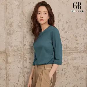 (25FW) 퓨어코튼100 7부 티블라우스 6종