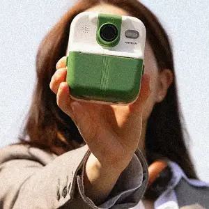 포켓프린트카메라 사진+동영상+프린트 3in1 열전사지카메라 Artran_P02_그린