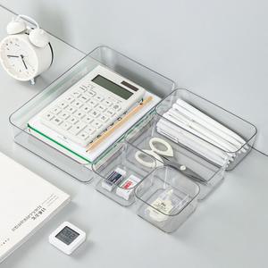 사각케이스(대) 플라스틱 칸막이 정리함 투명 분리함 책상서랍 트레이 서랍장 수납