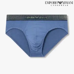 [롯데백화점]엠포리오아르마니 샤이니 로고밴드 코튼 삼각브리프 (0815111001)