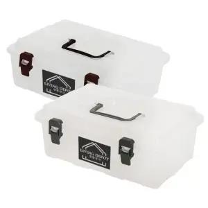 생활창고 멀티박스 300x194x100mm 핸들수납박스 수납함 소품박스