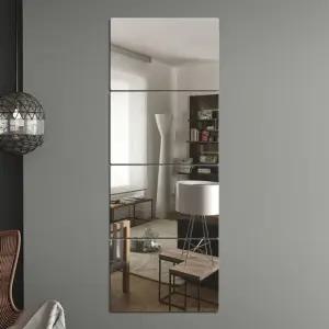 벽에 붙이는 안전 아크릴 거울 4p세트(20x30cm) (직사각)/인테리어/벽걸이/현관/부착/화장대/부착식/카페