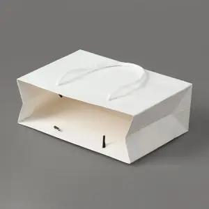 가로 종이쇼핑백 무지 21x14 흰색 10p 무지쇼핑백 종이쇼핑백 종이가방 쇼핑봉투 종이백