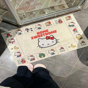 헬로키티 매트 주방 현관 욕실 거실 미끄럼방지 발매트 변기 가정용 물막이