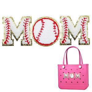 BOGG 가방 액세서리를 위한 플라워 자수 부적 - 비치 토트백 장식