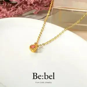 순금목걸이 3.75g(1돈) 24k 여자 루비 크라운 비벨