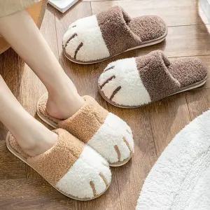 고양이 슬리퍼 실내화 귀여운 겨울 방음 보온 층간소음