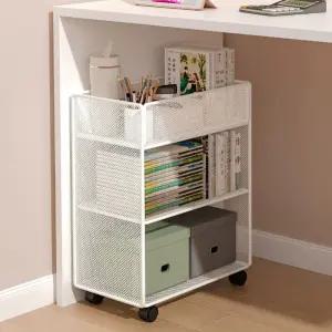 이동식 책상밑 철제 북카트 트롤리 책꽂이 수납