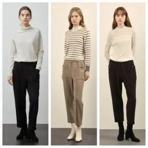 갤러리아 본딩기모 배기팬츠 VVBDL4WA161