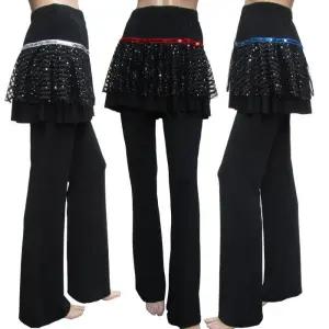 여성댄스복 라인댄스복 하의 치마바지 나팔바지 에어로빅복 스포츠댄스 밸리댄스복