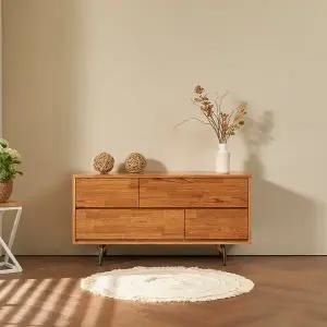 [우아미]파빈 참죽 원목 거실장 1200