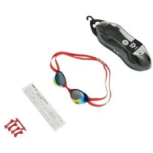 [아레나](대전신세계)GOGGLES 아쿠아포스 스위프트 레이싱 에이스 미러수경 (A5AC2AG40RED)