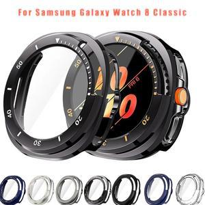 삼성 갤럭시 워치 8 클래식 액세서리 강화유리 스크린 보호필름 범퍼 PC 케이스 46mm