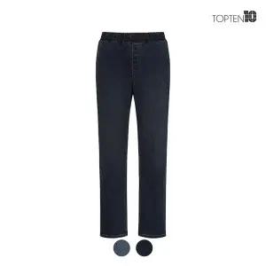[탑텐] 여성 더 웜 릴렉스 밴딩 데님 팬츠_MSC4DP2902