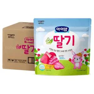 아이얌 동결건조 과일칩 순딸기 12g 10개