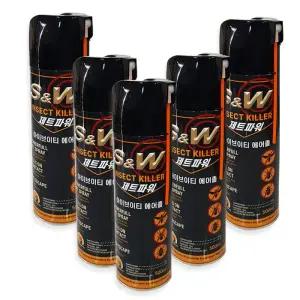 말벌퇴치 스프레이 제트파워 에어졸 500ml (5개) / 바퀴벌레 좀벌레 개미 살충제