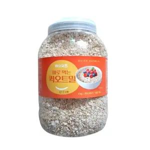 헤이오트 바로먹는 퀵 오트밀 2kg 1개 PET