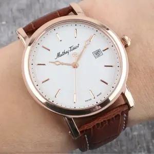 메티티솟 City 남성 가죽 손목시계 HB611251PI