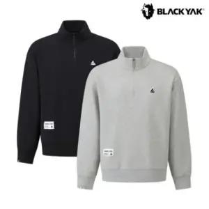 [롯데백화점]블랙야크 남여공용 클라이밍 아노락 맨투맨 반집업 아웃도어 티셔츠 1BYSSFU904 GD