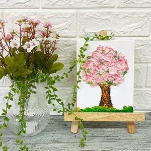 복지센터 힐링 미술체험 스컬프쳐 페인팅 점토 벚꽃나무 만들기 창체활동 동아리 중학생