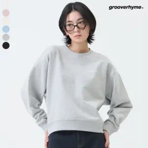 [그루브라임]여) C100 3단쭈리 NEW 로케이션 가슴/등 로고 맨투맨 (LRARCTM511P)