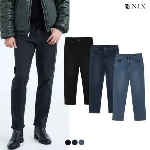 [NIX]남) 이중직 기모 BK톤/DM톤/ML톤 워싱 테이퍼드 (FNAWCQT130P)