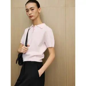 [에잇세컨즈] 헤어리 칼라 반소매 풀오버  라이트 핑크 (325951LY2Y)