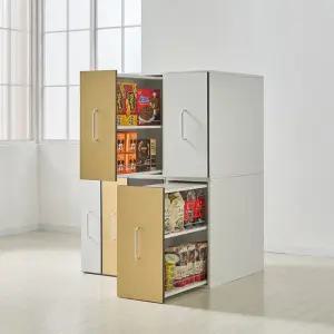 나무뜰 플레인 A200X924 광폭 슬라이딩 틈새 수납장 BSC406C (착불)