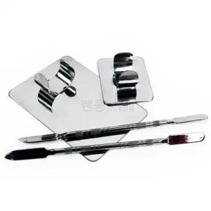 렌콩 양면 메이크업 스파츌라 세트 스페출라 스페츌라 파레트 미용도구 핸드파렛트