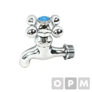 에스아 십자수도꼭지 냉수용 파랑)-1 2 15A) 자재