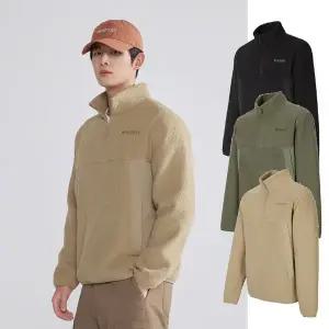 갤러리아 디스커버리 남성 자가드 플리스 반집업 티셔츠 DMZT73056