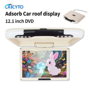 12.1인치 DVD 차량용 모니터 비디오 플레이어 HD 1280*800RGB LED 스크린 루프 마운트 모니터 HDMI FM