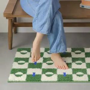 부드러운 디자인 러그 욕실 현관 발매트 월륜 50x80