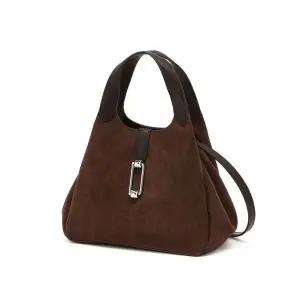 갤러리아 DCBA6E969W3 닥스 [D-LOCK] 다크브라운 D락장식 스웨이드 토트백 S