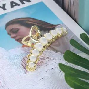 [콩심팥심]올림 핀 머리 대왕 집게 반묶음 마블 집게 자개 핀 반머리 프랑스